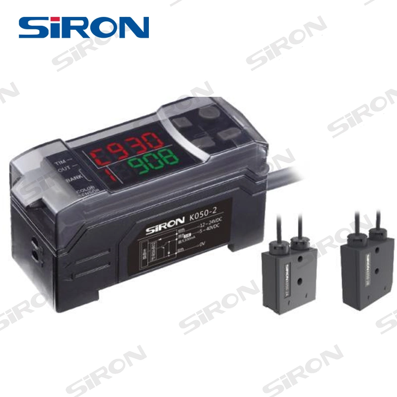 Sensor de color SIRON NPN/PNP detección estable de casi 1000 colores