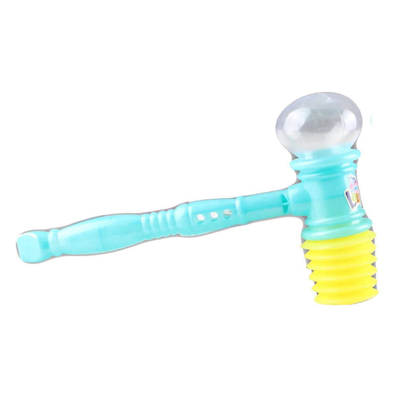 OEM/ODM Promotion Fun Noise Maker Handle Hammer Candy Toy Kids Plastic Noisy Whistle Hold Sugar Toy Funny Toy Hammer