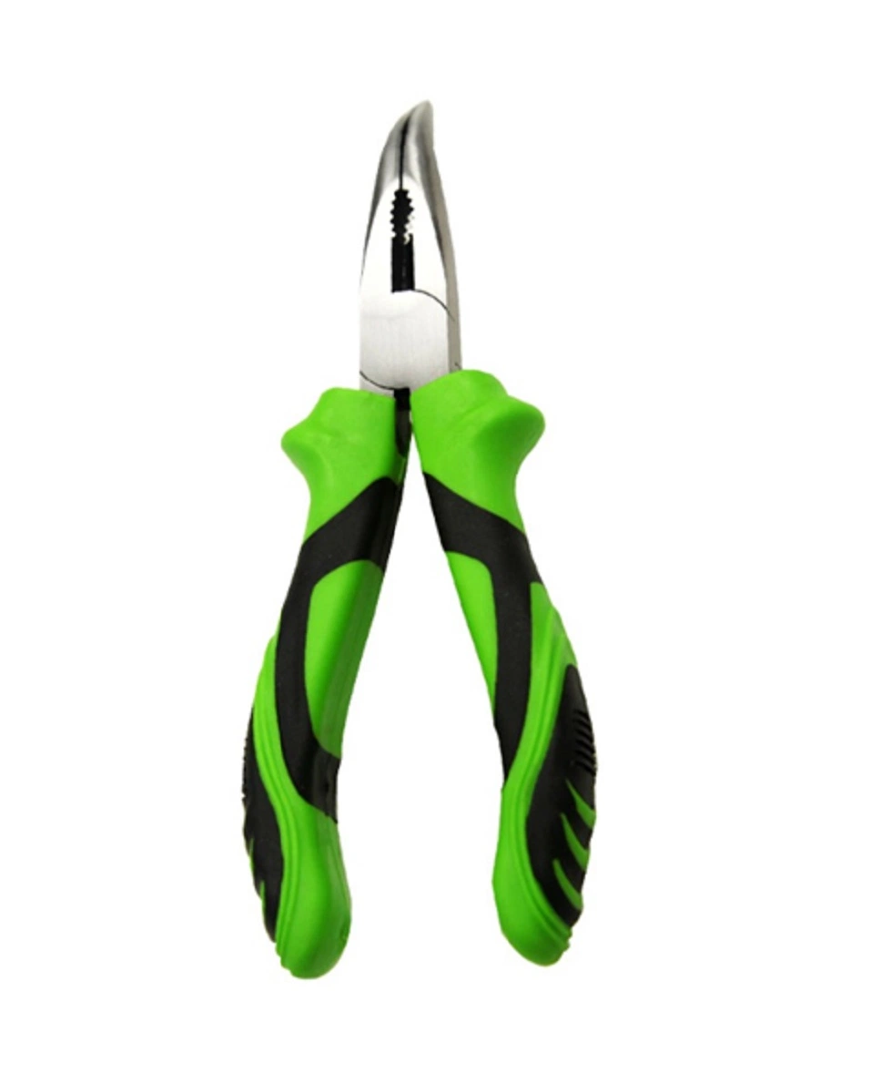 8 Inch Bent&Curved Needle Nose Pliers with Ergo Handles