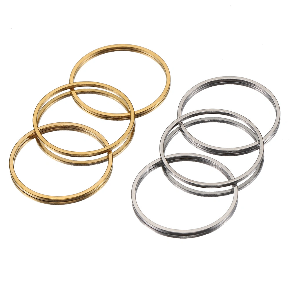 Stainless Steel Seamless Large Ring Metal Earrings DIY Jewelry Accessories