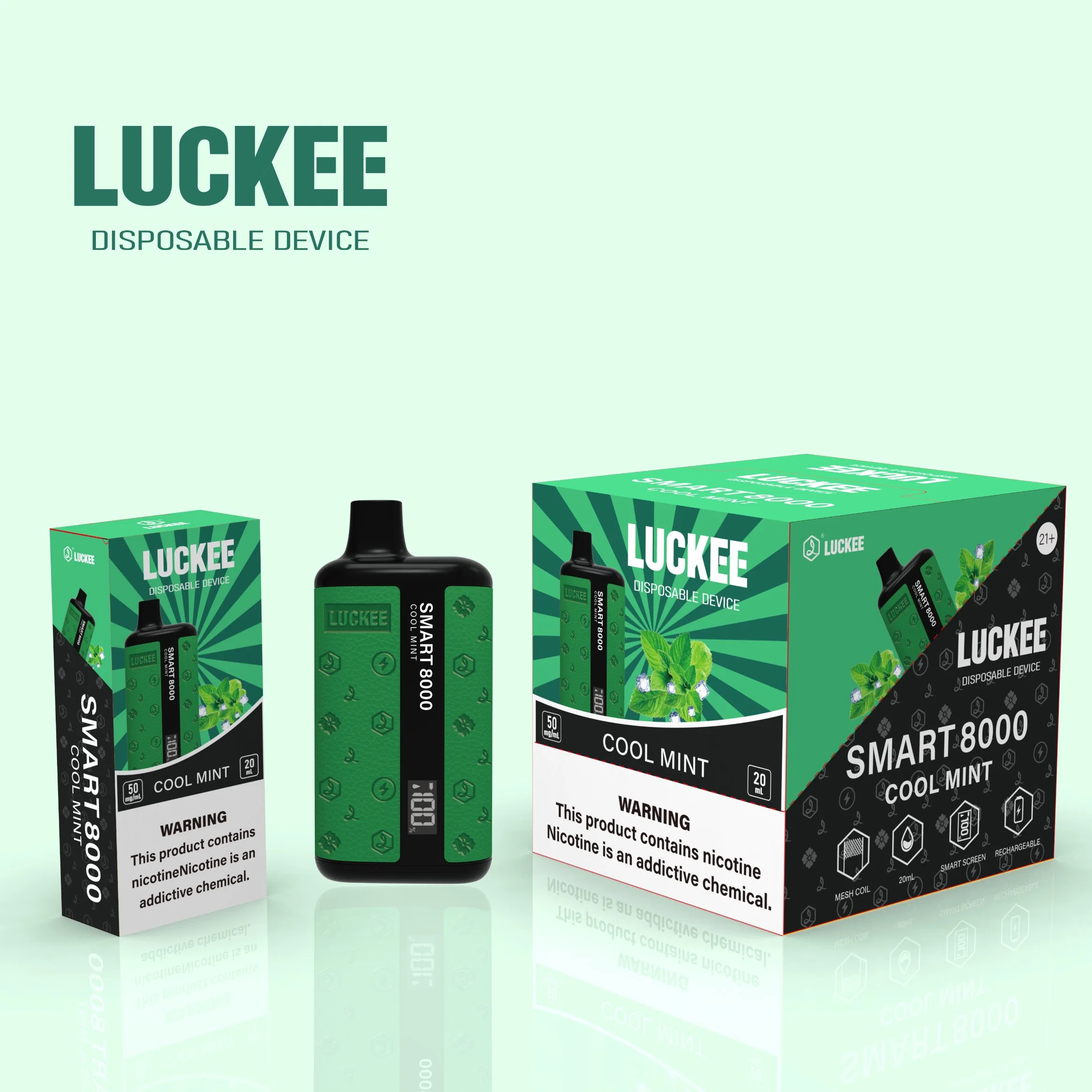 Сша наиболее популярных Vape перо Электронные сигареты Luckee Smart 8000 Puffs с FDA CE