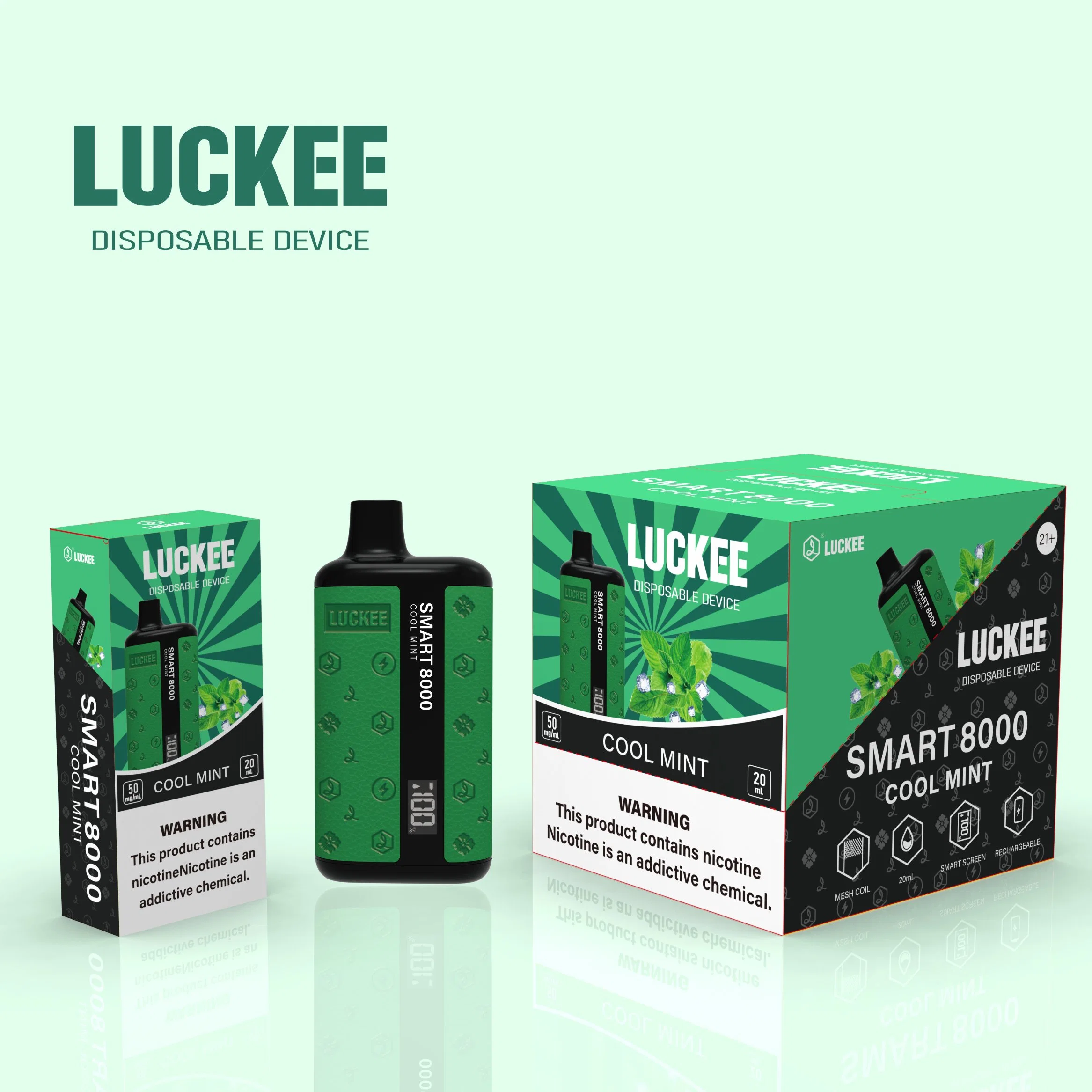 USA Beliebtesten Vape Pen Elektronische Zigarette Luckee Smart 8000 Puffs mit FDA CE