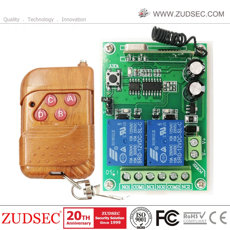 433MHz casa inteligente 2 CH Controle remoto RF sem fio Transmissor Receptor do Relé do Interruptor