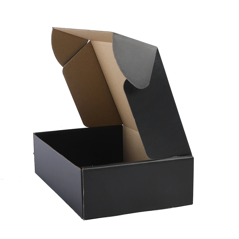 Eco friendly Caja de papel negro mate