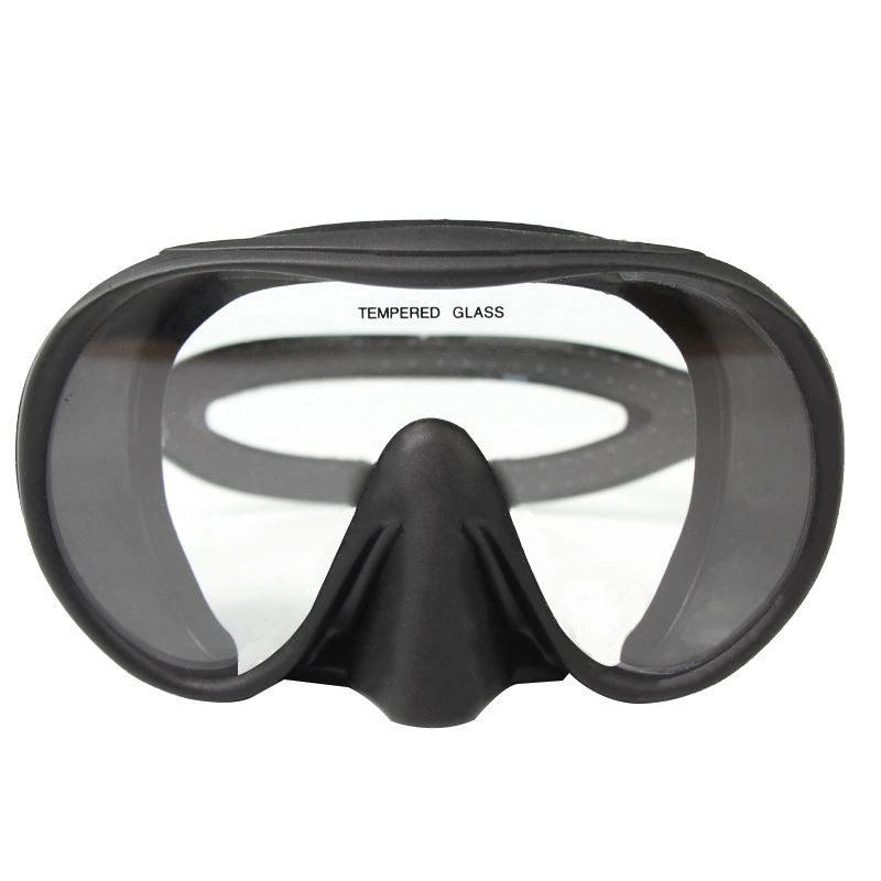 Factory Low Volume Tempered Glass Lens Wide View Snorkel Diving Mask