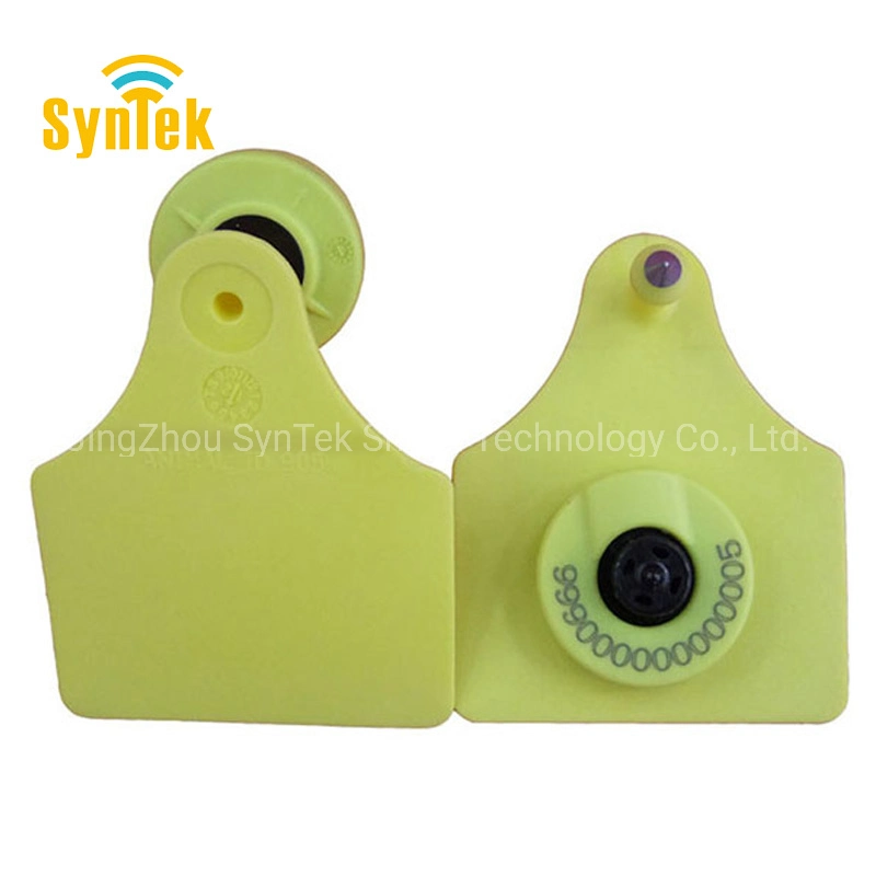 Icar Certificated 134.2kHz Fdx-B RFID Livestock Ear Tag ISO11784/11785