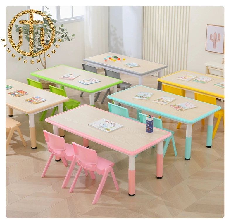 Liftable Kindergarten Table and Chair Set Home Kids Baby Plastic Furniture