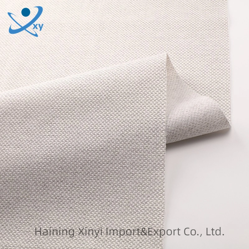 2022 Newest Hot Selling High quality/High cost performance 100% Polyester Linen Yarn Plain Dyed Fabric for Sofa