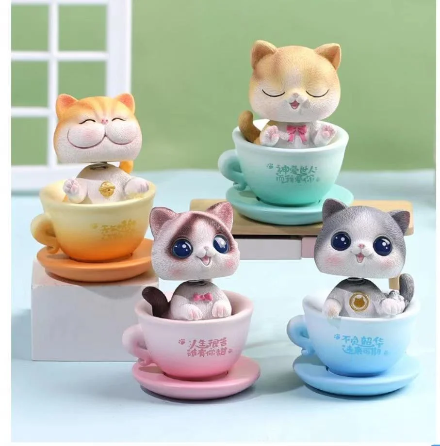 Kundenspezifisches nettes Modell Katze Plastikspielzeug Dekoration Kinder Spielzeug für Werbegeschenke