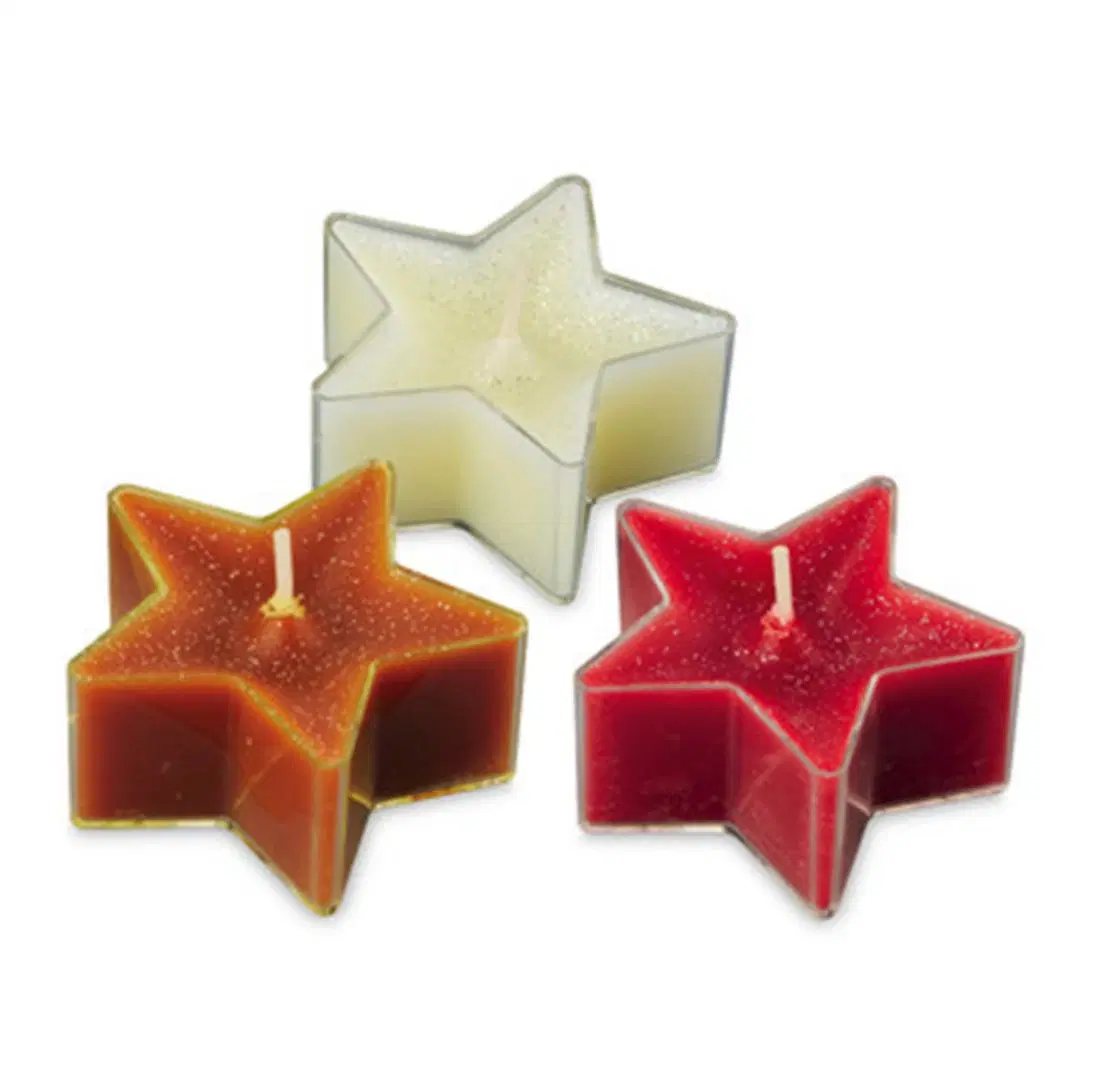 Wedding Home Decorative Centerpieces Star Shape Tealight Candle Smokeless