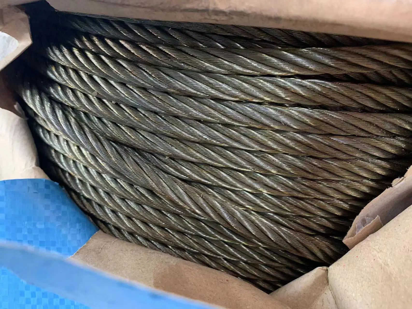 Ungalvanized 6X36sw+FC Steel Wire Rope Wire Cable Ss Stainless High Carbon Steel