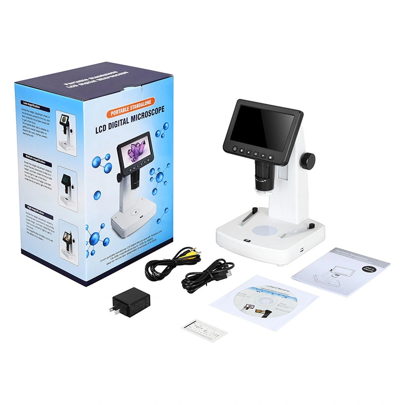 5-Inch LCD Digital Microscope with Polarizer 1080P 10X-300X (BM-DM60)