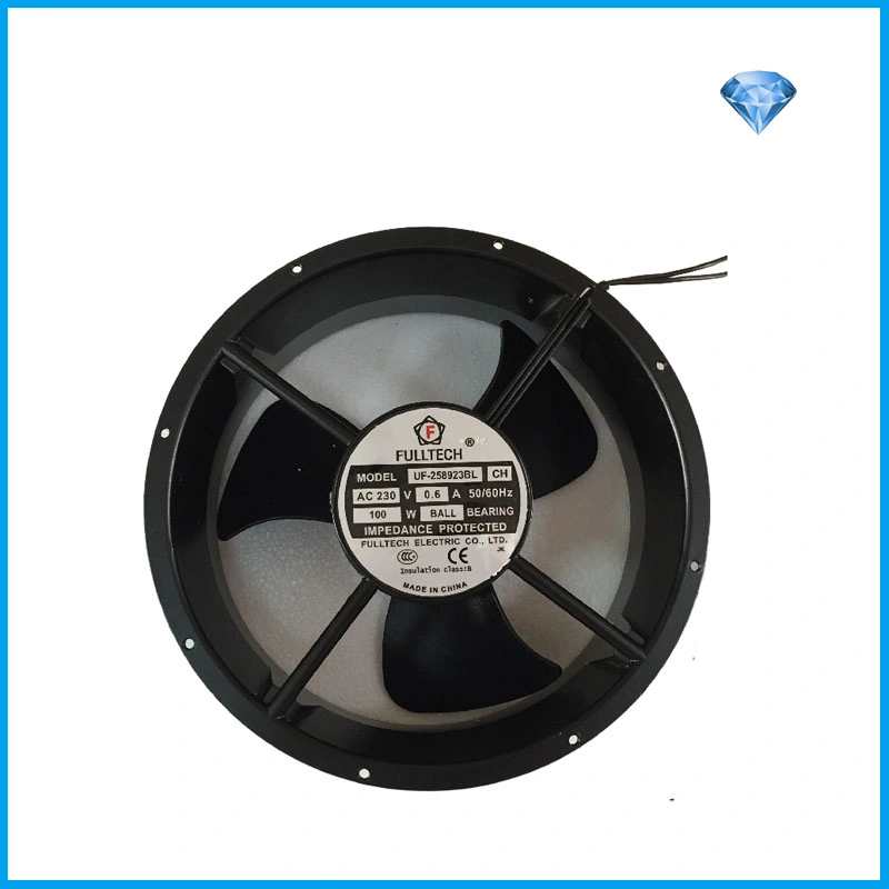 UF-258923bl CH 254 * 89mm fabricado na China Ventoinha de arrefecimento AC com Capacitância do ventilador do equipamento elétrico da energia