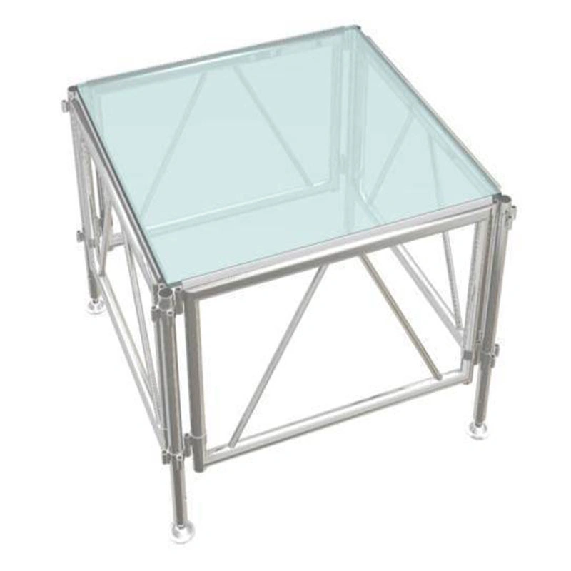 Aluminum Alloy Temper Folding Glass Moving Stage