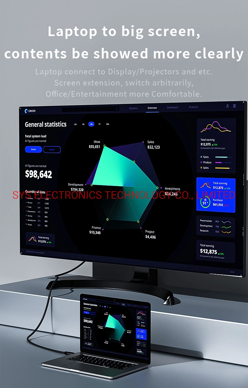 Совместимость с преобразователем типа C - HDMI 4K 60 Гц USB C. К адаптеру HDMI для MacBook PRO Air iPad PRO Pixelbook XPS Galaxy