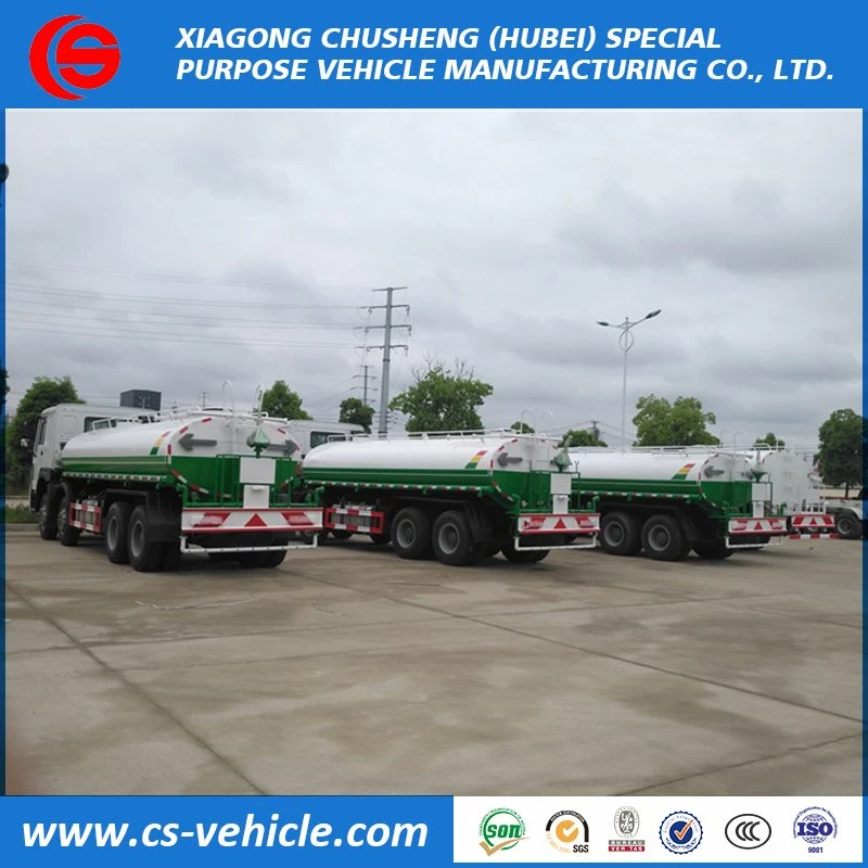 HOWO 8X4 12 Wheeler Water Bowser 35tons Water Sprinkler Tanker Truck