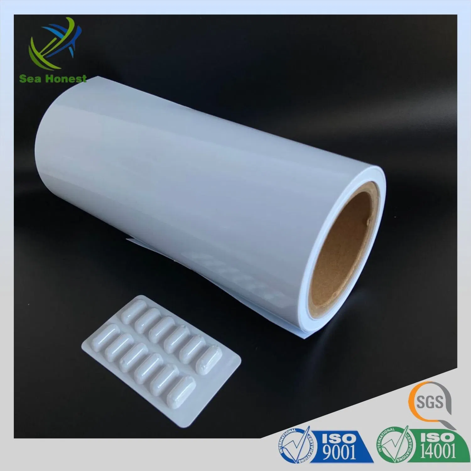 La médecine Pharma Grade PVC rigide pour les produits pharmaceutiques de film PET Blister emballage