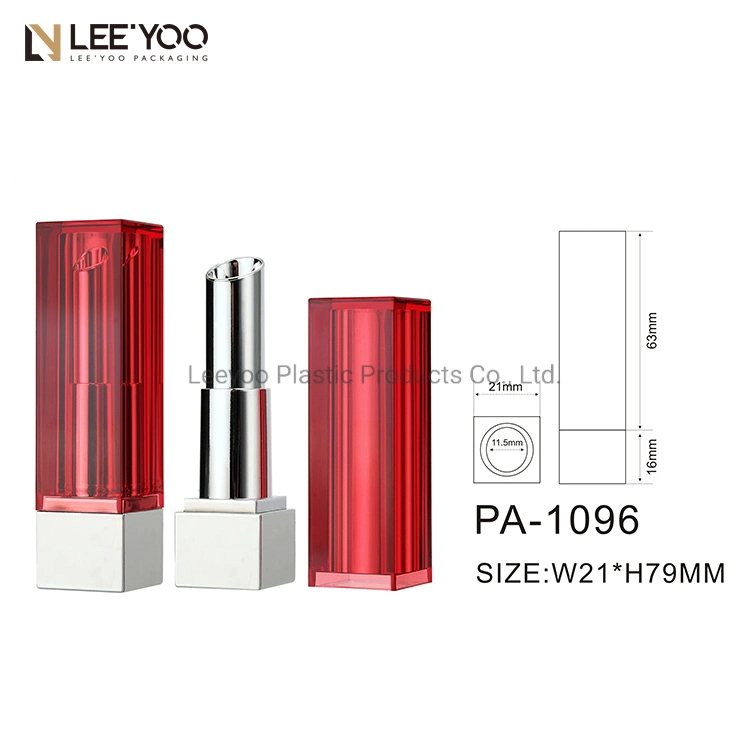 PA-1096 Square Lipstick Tube Plastic Cosmetic Packaging Cosmetics Cosmetics Package Container Lipstick Tube