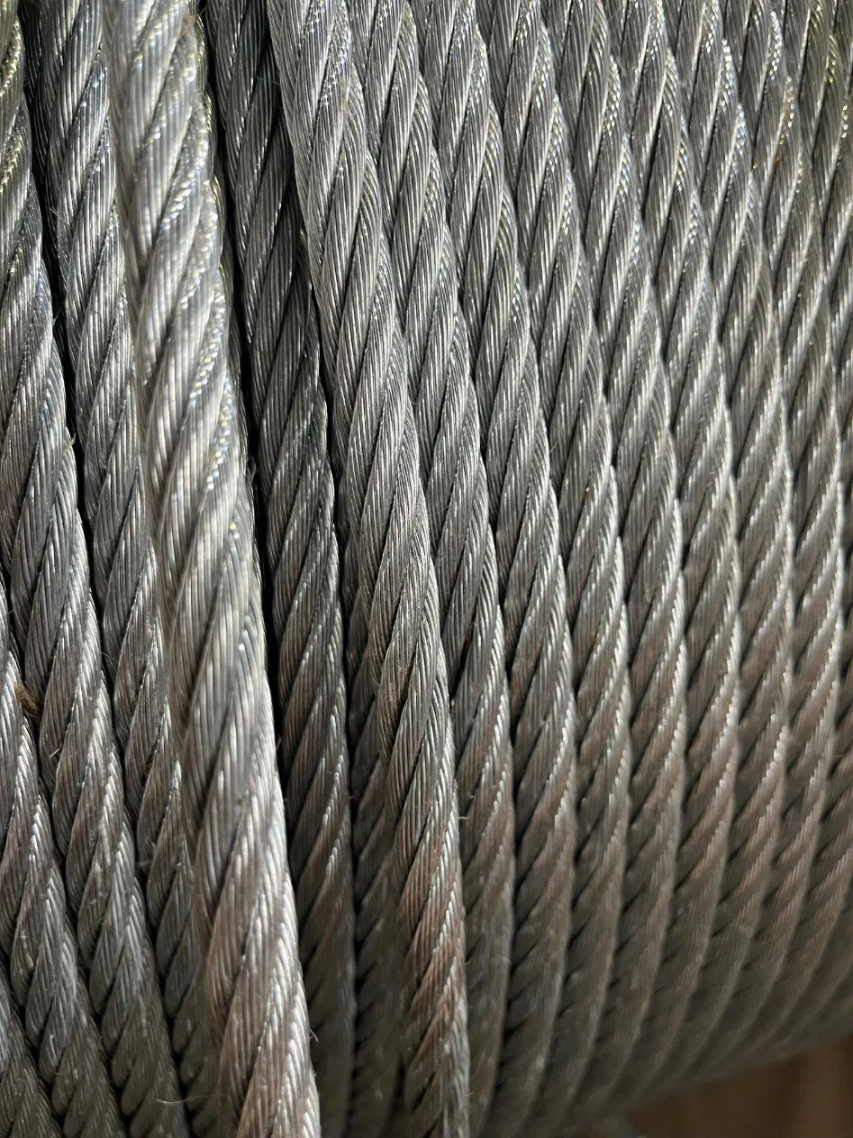 7X37 Core Steel Wire Rope Hot Dipped Galvanized Cables Alloy Steel