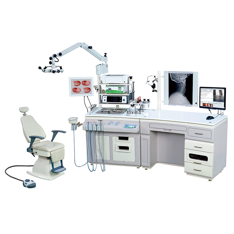 Professional Endoscopy Softwear Portable Workstation Ent Work Station with Microscope