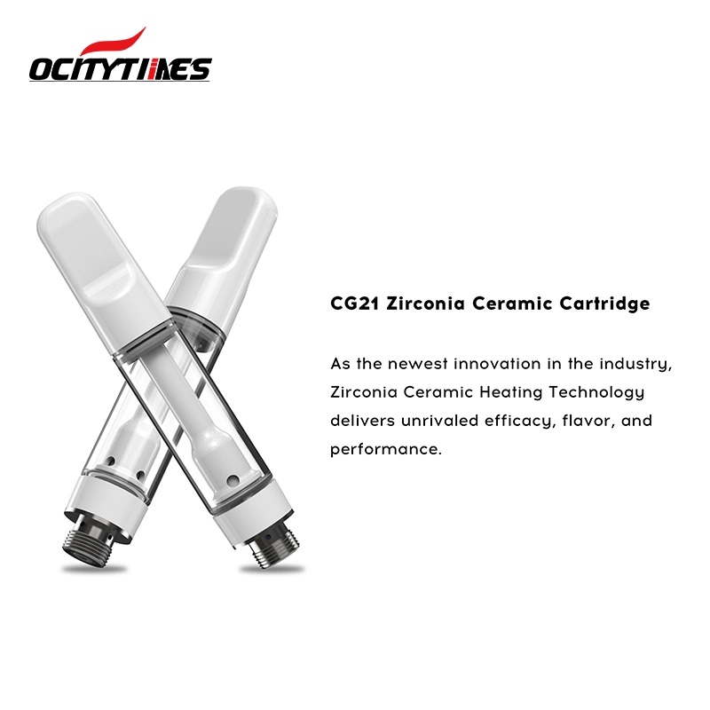 Ocitytimes Ceramic Core 0.5ml 1.0ml Vaporizer Cartridge with 4*2.0mm Intake Hole Size