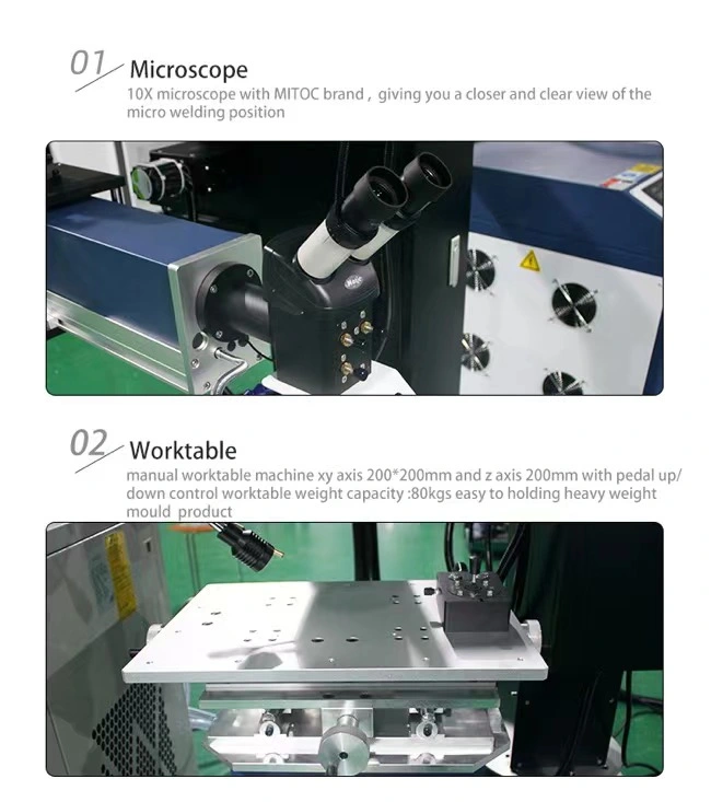 Optical Transmission Motorized Laser Welding Machine for Mold Repair with Crane