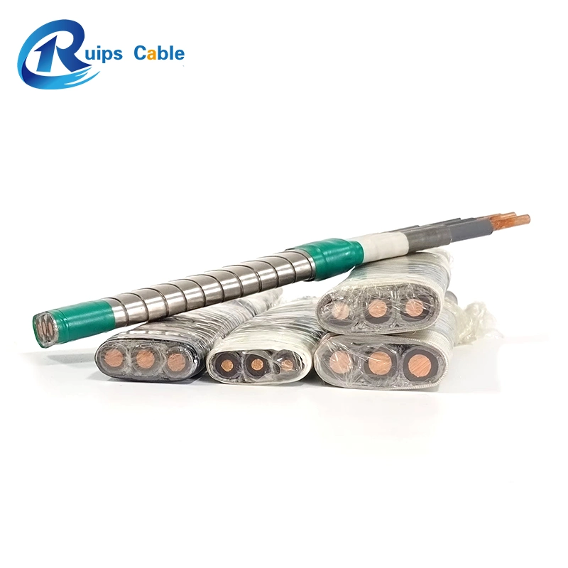 Cable Factory Waterproofing Lead Sheath PTFE Tape Electric Wire Stainless Steel Qyen Type of Electric Submersible Oil Pump Cable