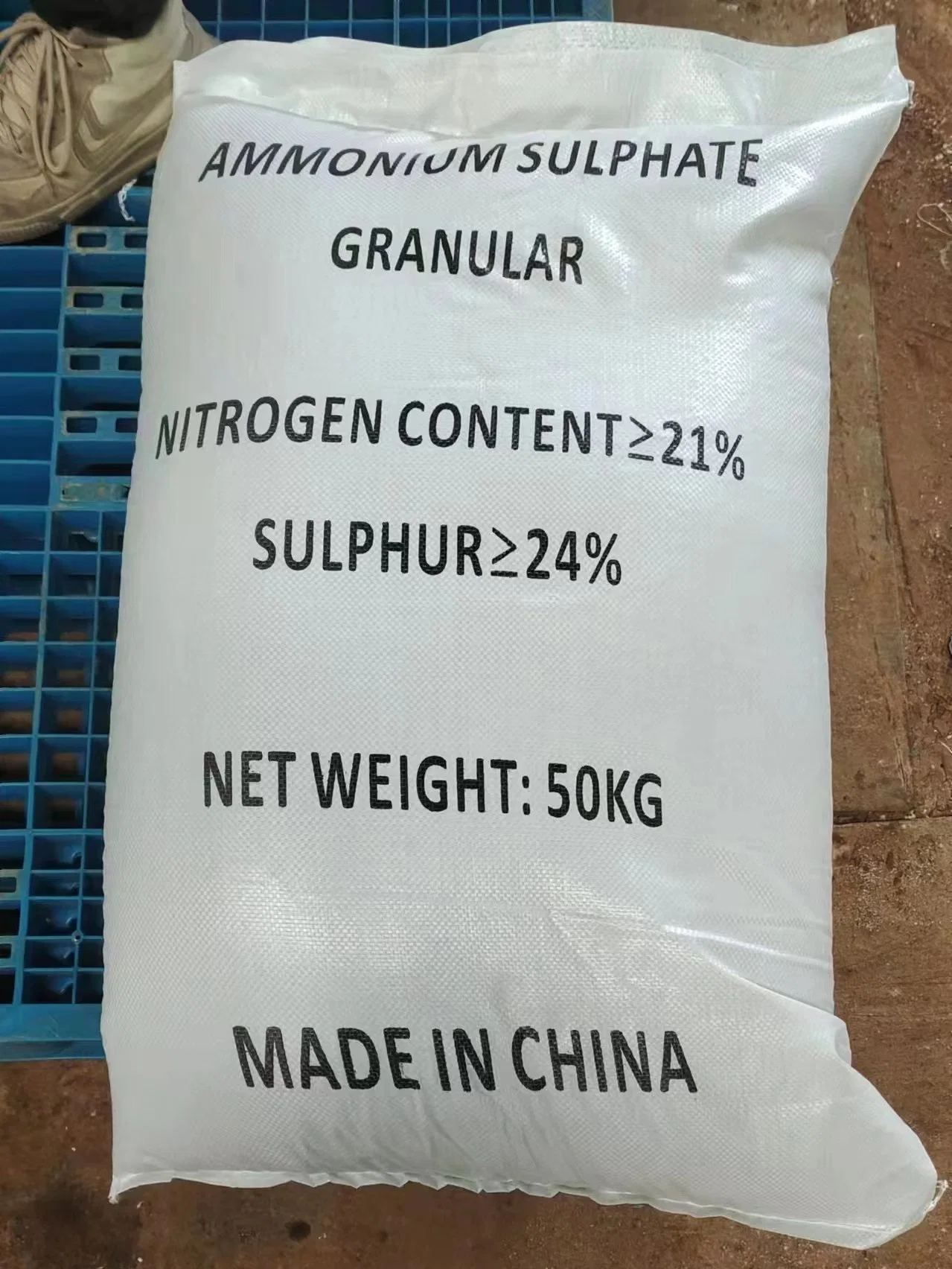 Sulfato de amónio Caprolactam de grau agrícola azul, 21%