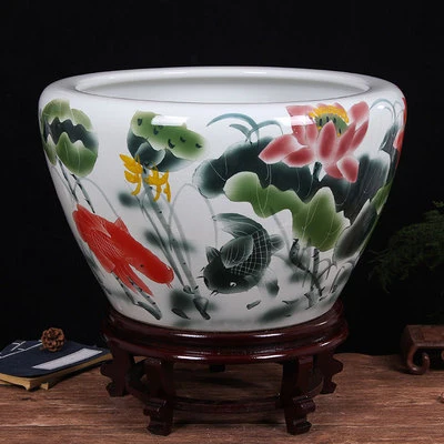 Jingdezhen Modern Fashion Hand-Painted Ceramic Vat Custom Hand-Painted Porcelain Vat