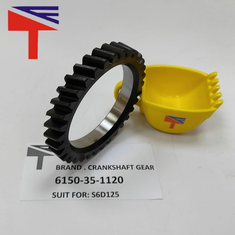 Machinery Engine Parts 6150-35-1120 Crankshaft Gear for Wheel Loader S6d125