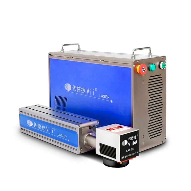 Viijet 50W Fiber Laser Marking/Engraving Machine Packaging Coding Machinery Laser Printer; Metal/Aluminum Products