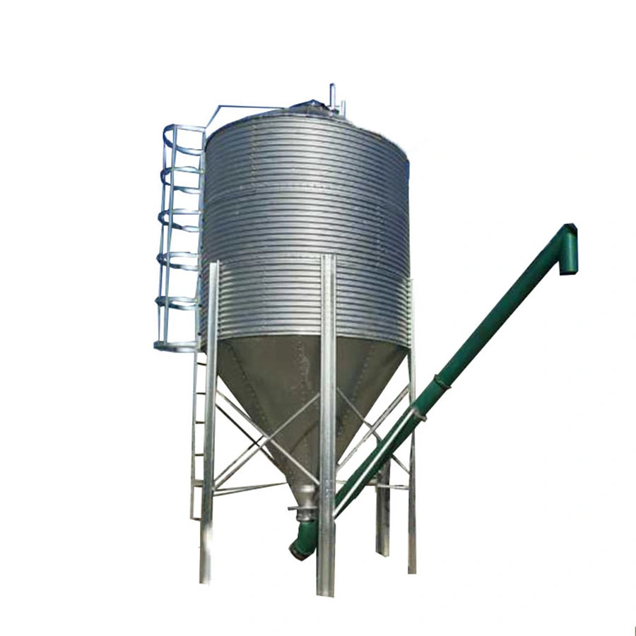 China Manufacture Hot Galvanized Big Capacity 25 Ton Silo with Pig Farm Feed