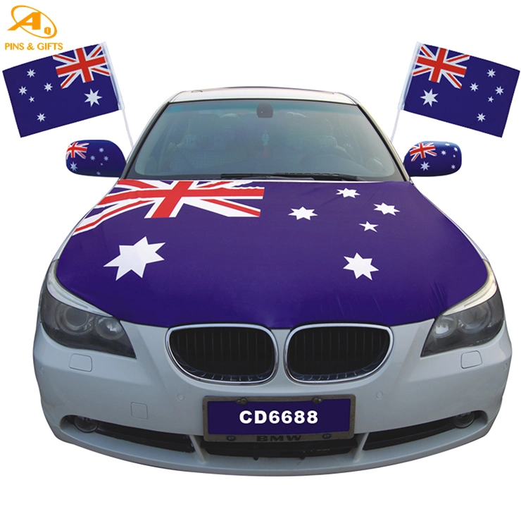 Custom Advertising Flying Beach Bladeteardrop Outdoor Printing Polyester Banner National Country Flag Car Fuel Tank Covers