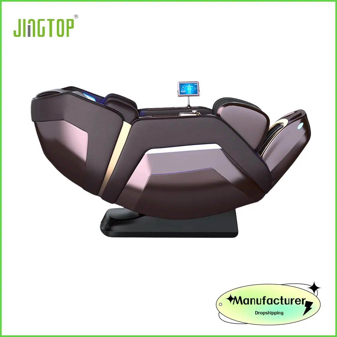 Jingtop Prix d'usine 3D 4D Qualité supérieure Chaise de massage corporel de massage thaïlandais à gravité 0.