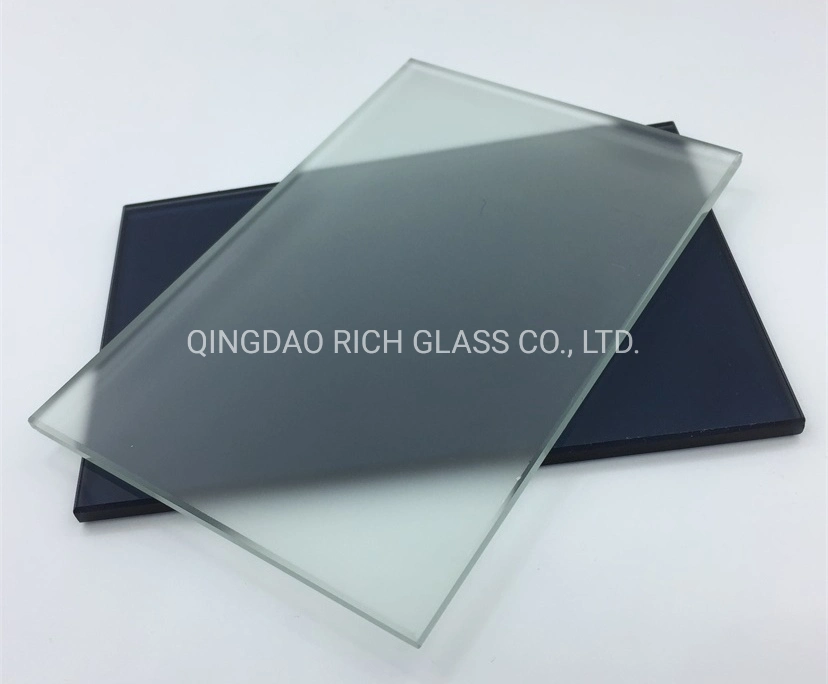 8mm 12mm Thick Clear Tempered Cut Safe Frosted Toughened Wall Building Glass for Shower