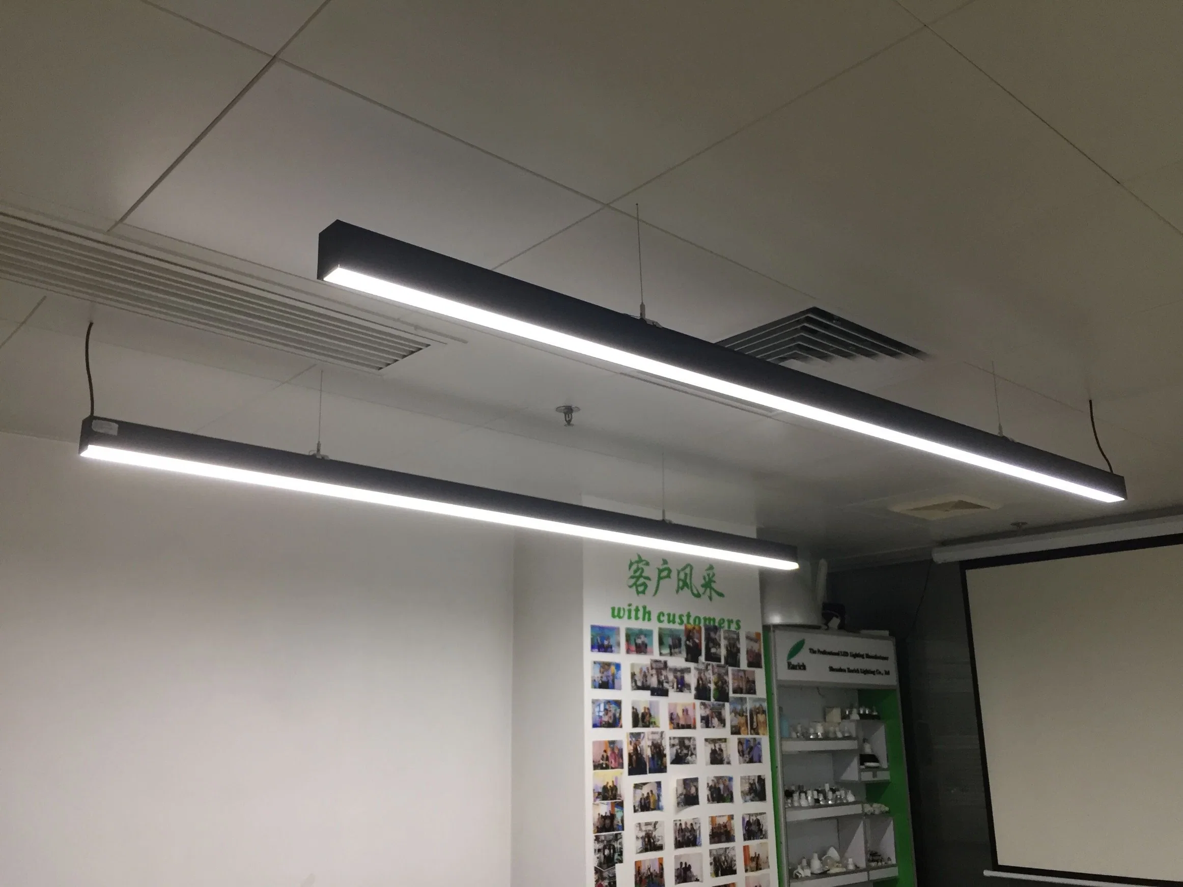 Dali Dimmable Linear Light Suspended Lighting Fixture for Office Bank Indoor