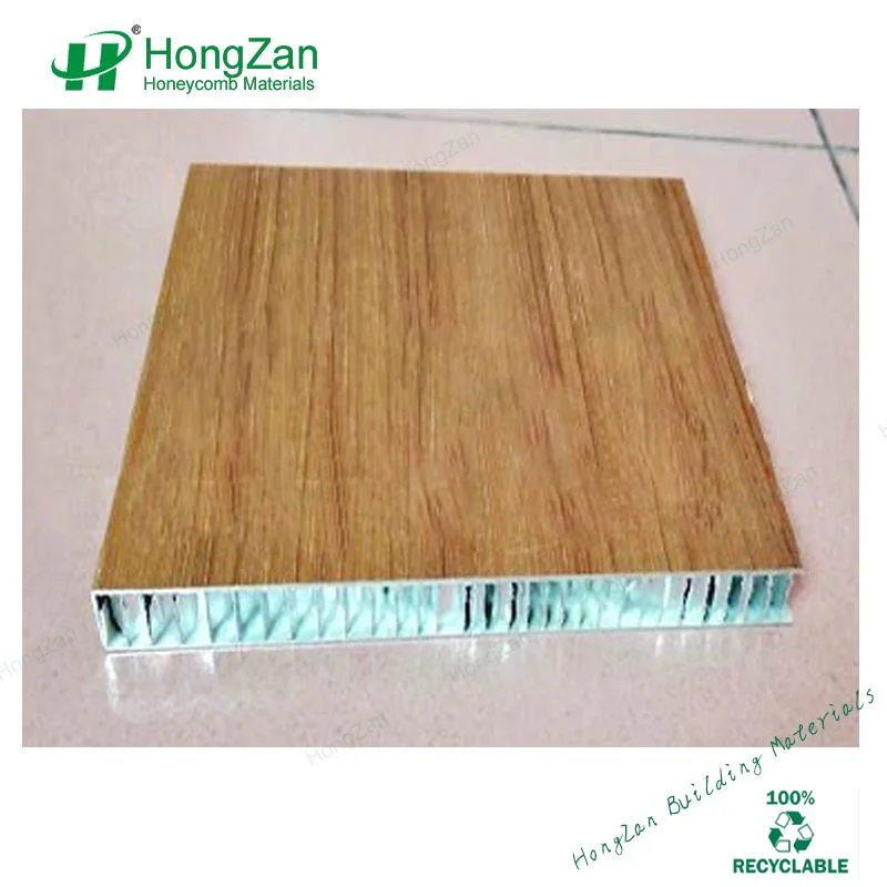 Construction Material Aluminum Wood Grain Panel for Background Wall