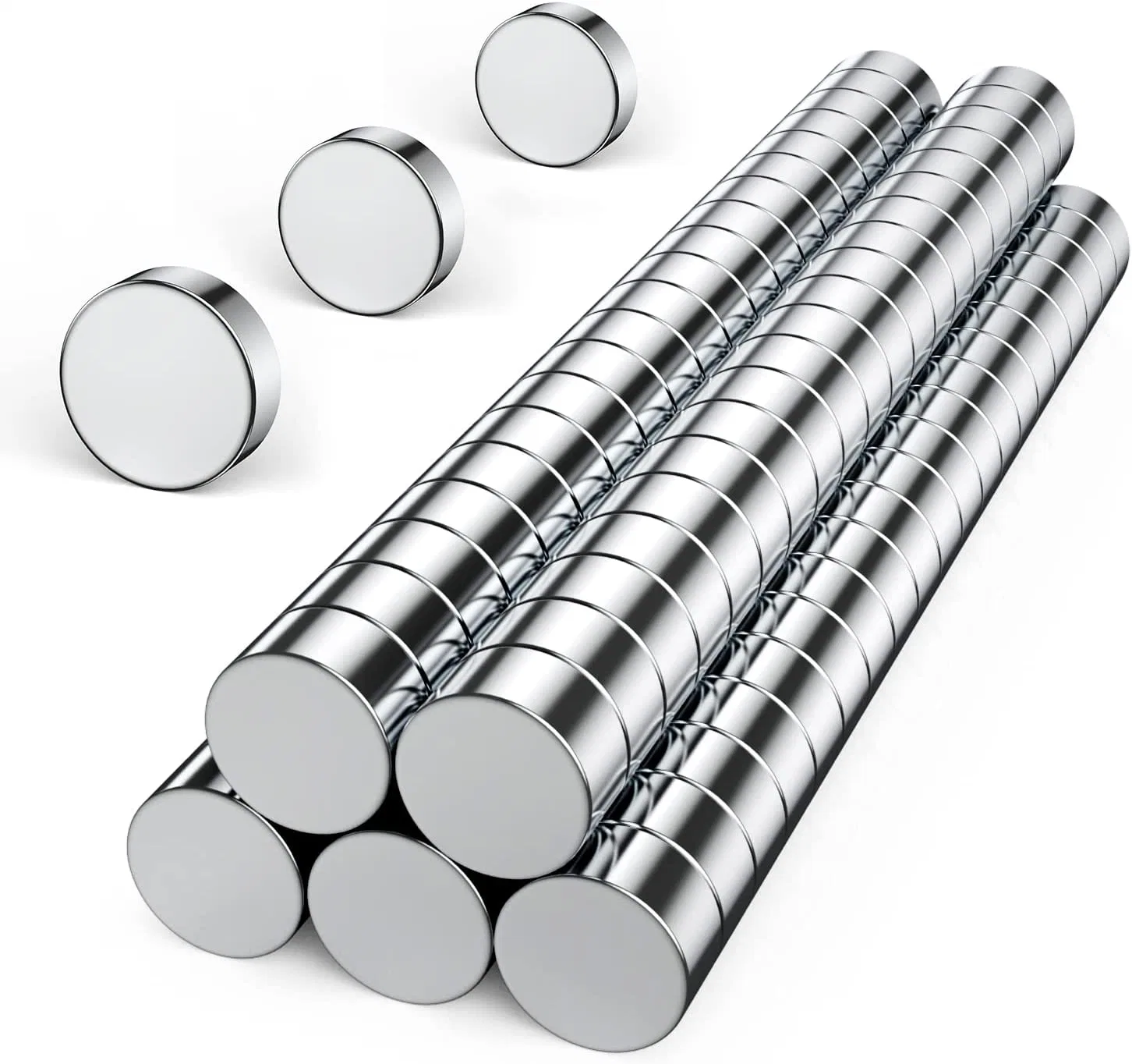 Super Strong Neodymium Cylinder Nickel Coating