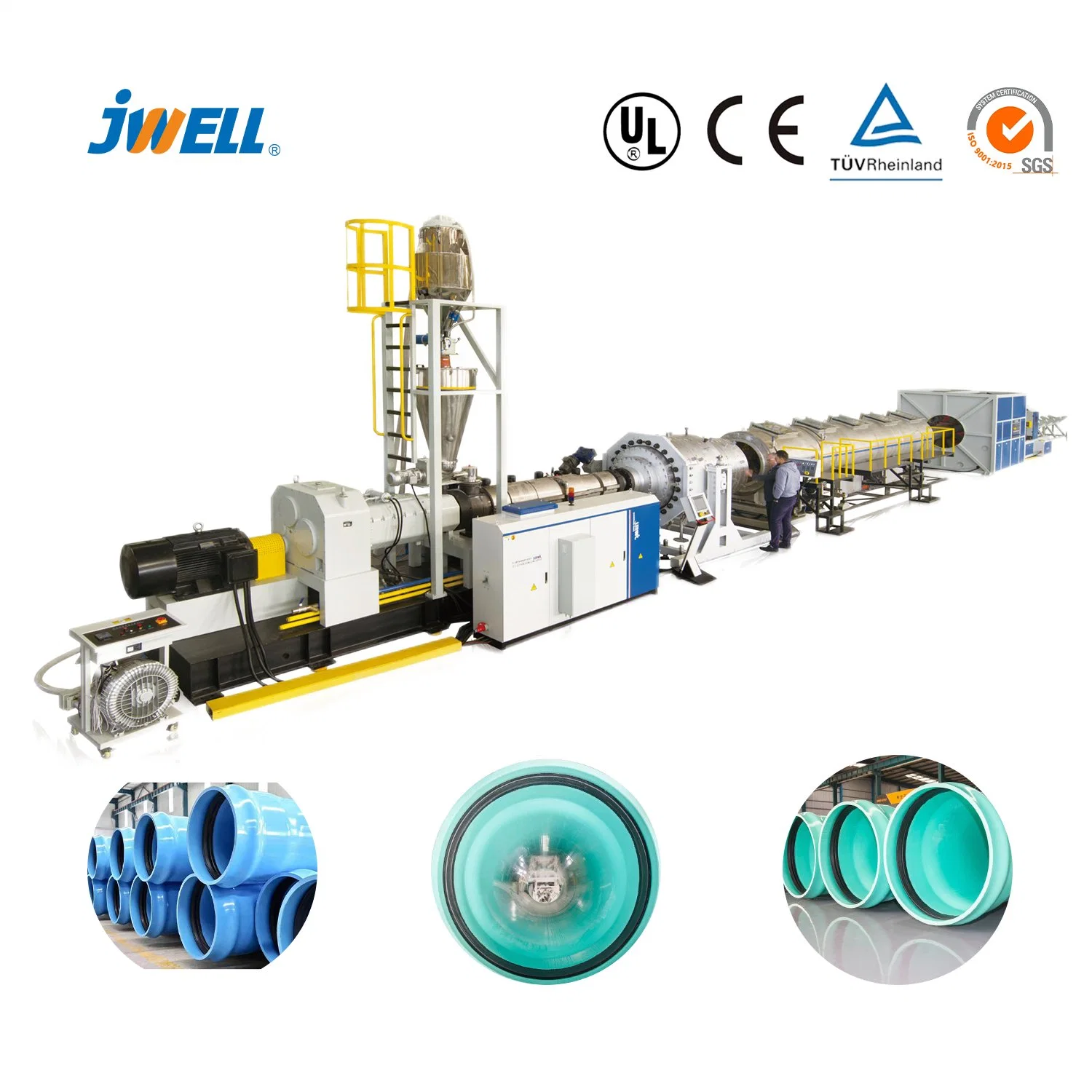 UPVC Water Supply & Drainage/PVC Rigid Plastic Pipe Machine/Tube Extrusion Line/Hose Production Equipment