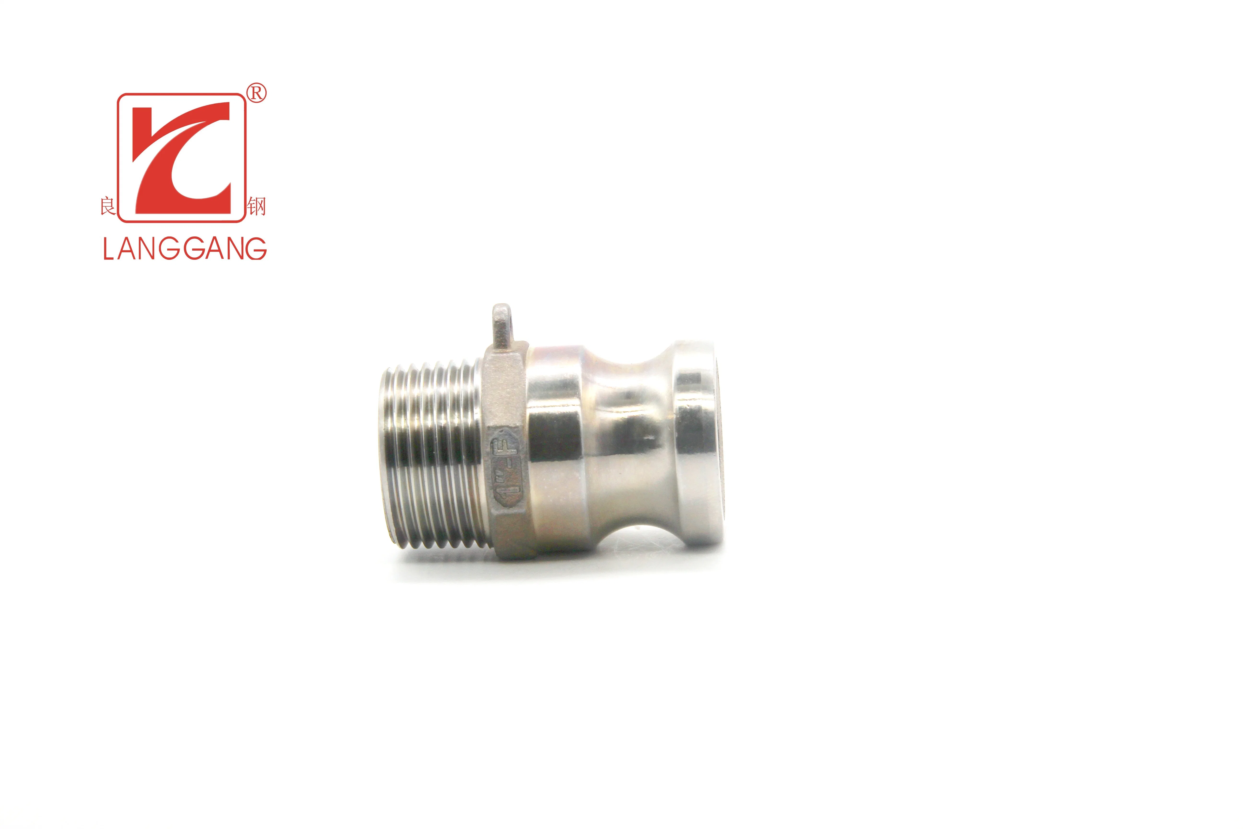 Standard 304 Stainless Steel Casted BSPT Male Thread Adaptor Camlock From Original Factory