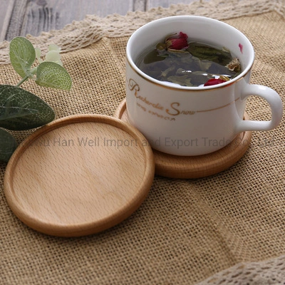 Eco-Friendly Custom Square Bamboo Wood Tabletop Coaster Cup Mat