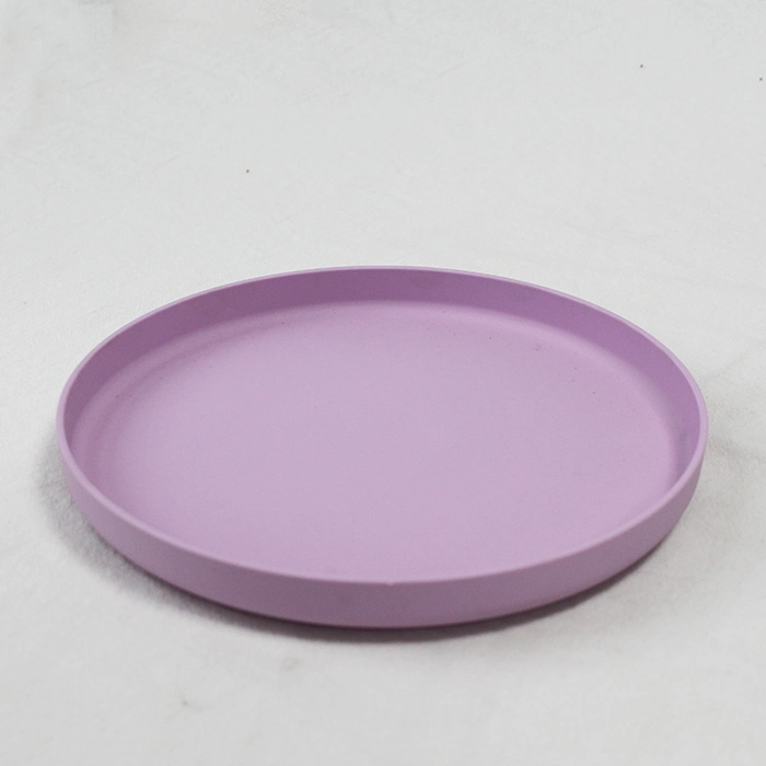 Factory Price Eco Friendly 100% Biodegradable Round Purple PLA Kids Dinnerware Set