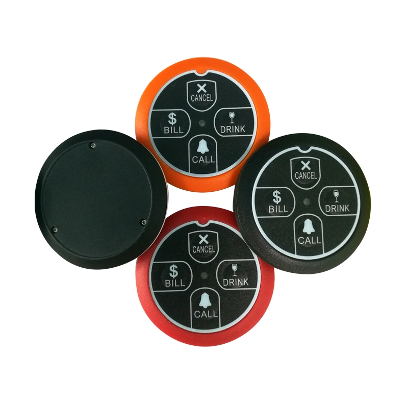 Red Cafe Call Button Wireless Paging System with CE