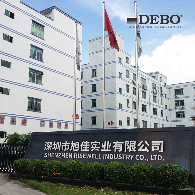 Chinese Supplier Debo 12mm Thickness HPL Compact Laminate for Tabtop