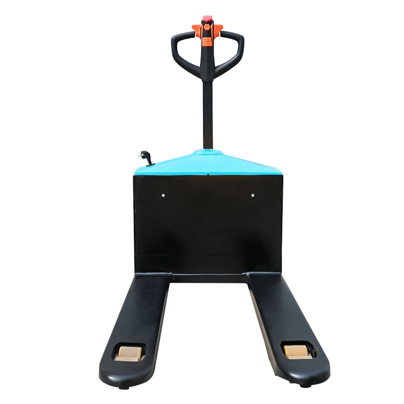 Ventes chaudes 24V 65/85ah Batterie au plomb Capacité de charge 1500kg 1.5t Hauteur de levage 190mm Chariot élévateur électrique à palette Jack Chariot élévateur