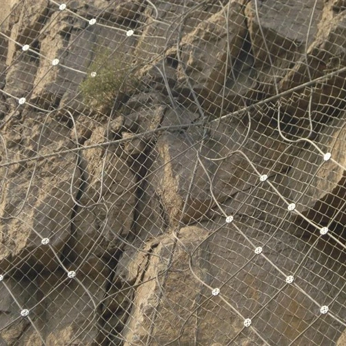 Slope Protection Net Steel Grid Mesh Rockfall Barrier Mesh Sns Flexible Security Protection System