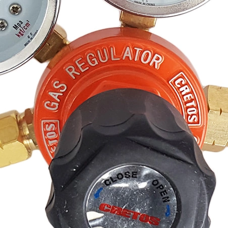 AC regulador de gas acetileno con dos grandes Manómetro Cretec Cretos Estilo Ex-703 certificado con el SK 25 kgf/cm2 3kgf/cm2