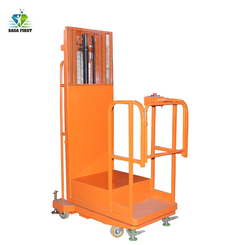 4m 3,3 m Mini Móveis Order picker Elevação Trolley com marcação 200kg