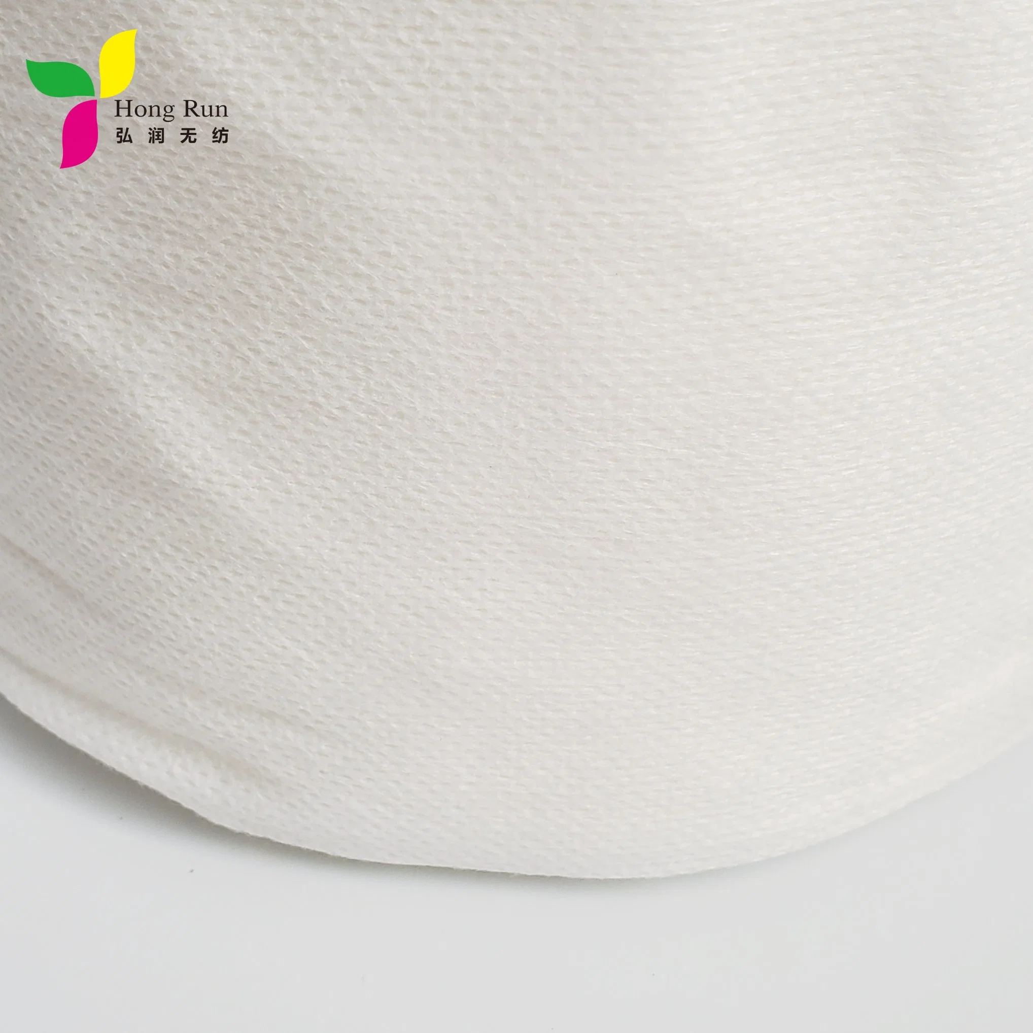 Plain Grain Disposable Nonwoven Cosmetic Use Dry Face Towel Tissue in Rolls