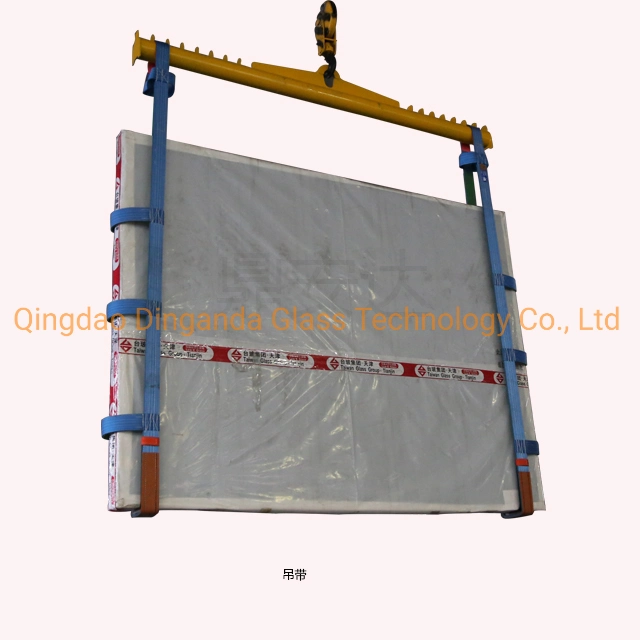 Dinganda Glass Brand Glass Sheet Crates Lifting Sling Belt Glass Moving Clear Float Glass Reflective Glass Lifting Glass Working Device Tool